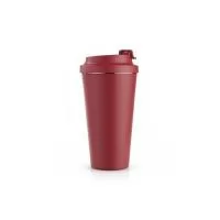 Copo em inox 304 com revestimento externo em polipropileno PP e capacidade para até 480 ml. Apresenta tampa rosqueável em PP com protetor para o bocal. Acompanha alça em nylon com detalhe em couro sintético para transporte. Altura : 20,6 cm Largura :