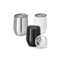 Copo de metal personalizado com corpo duplo e confeccionado em inox, é um brinde personalizado de elegante aparência que irá impressionar os mais requintados clientes e corporações.