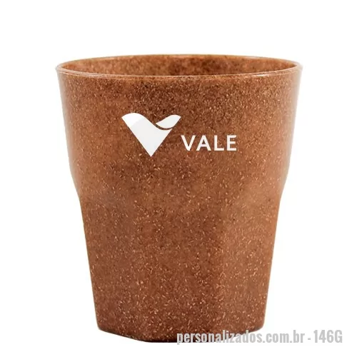 Copo ecológico personalizado - Capacidade para 300ml. Copo sustentável feito com 50% de fibra de madeira ou de coco e 50% de Plástico Premium (PP), reduzindo a quantidade de plástico e reaproveitando resíduos renováveis. Design moderno e acabamento impecável, feito em material atóxico e resistente ao microondas e máquina de lavar.