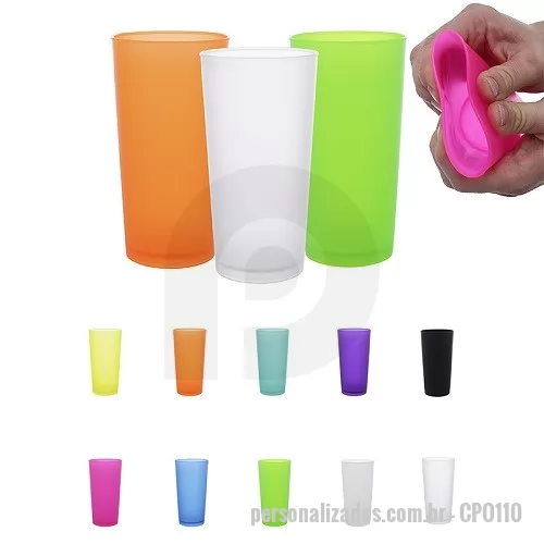 Copo ecológico personalizado - Copo Ecológico Flexível