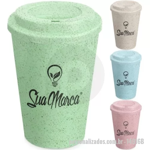 Copo ecológico personalizado - Feito de fibra de arroz e polipropileno, este copo ecológico personalizado de 450ml é a escolha perfeita para quem busca sustentabilidade sem abrir mão da praticidade! Livre de BPA, conta com uma tampa com bocal, ideal para levar sua bebida favorita com segurança e estilo.