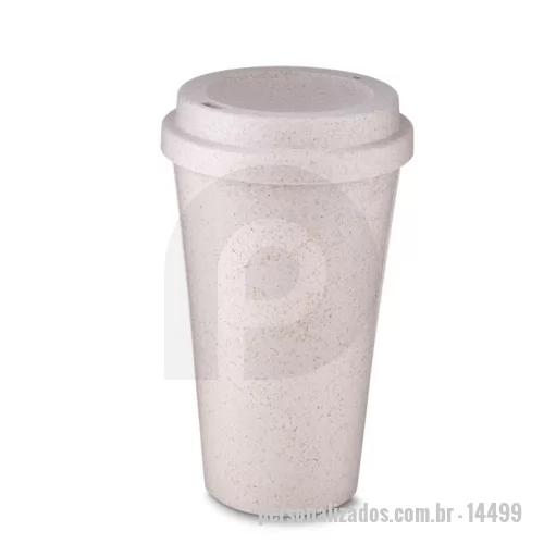 Copo ecológico personalizado - Copo Fibra de Arroz 550ml