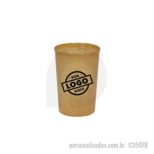 Copo ecológico personalizado - copo 350 fibra
