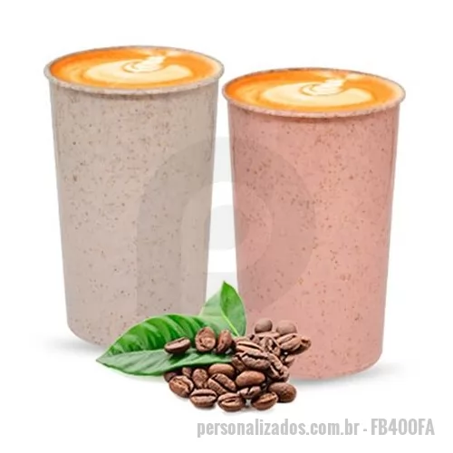 Copo ecológico personalizado - Copo de Fibra 400 ml