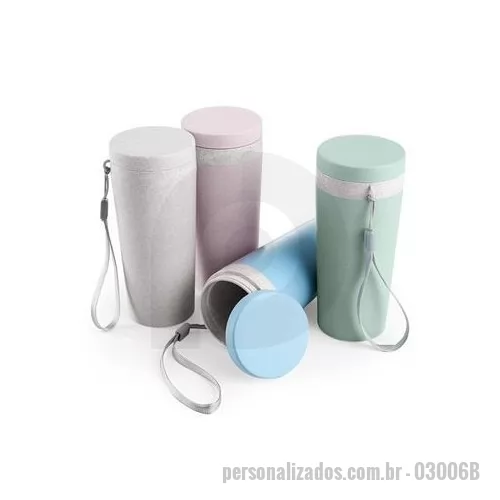 Copo ecológico personalizado - Copo ecológico personalizado com tampa é um brinde personalizado que com sua logomarca vai fazer enorme sucesso.