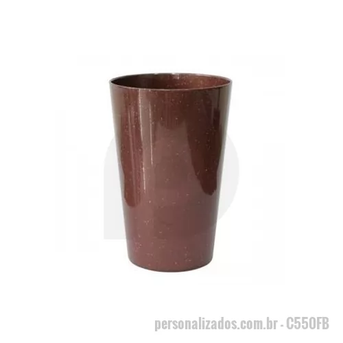 Copo ecológico personalizado - Copo ecológico personalizado de fabricação própria é um brinde personalizado barato e de enorme aceitação e receptividade por quem recebe.