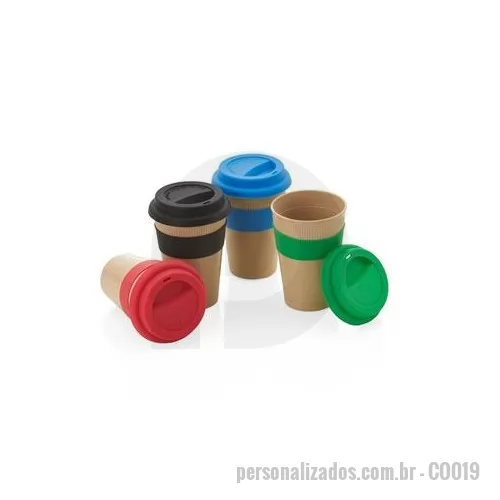 Copo ecológico personalizado - Copo biodegradável personalizado confeccionado em fibra de bambu, é o brinde personalizado ideal para presentear seus melhores clientes.