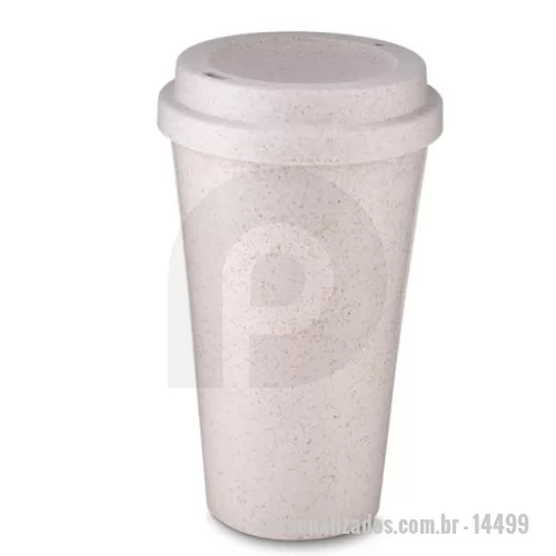 Copo ecológico personalizado - Copo Fibra de Arroz 550ml