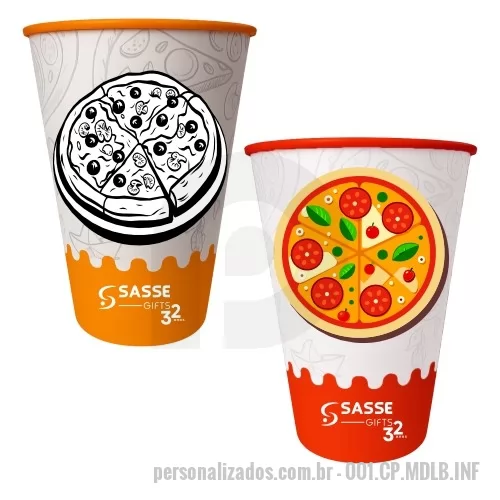 Copo infantil personalizado - Copo 430 ou 550mls In Mold Label 