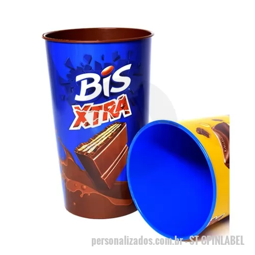 Copo personalizado - Copo de Plastico Personalizado, Resistente e colorido, o copo de plastico personalizado é customizado através impressão in mold label, rótulo que pode cobrir 100% da área de exposição. Ampliando a divulgação de marcas e produtos, o copo de plastico p