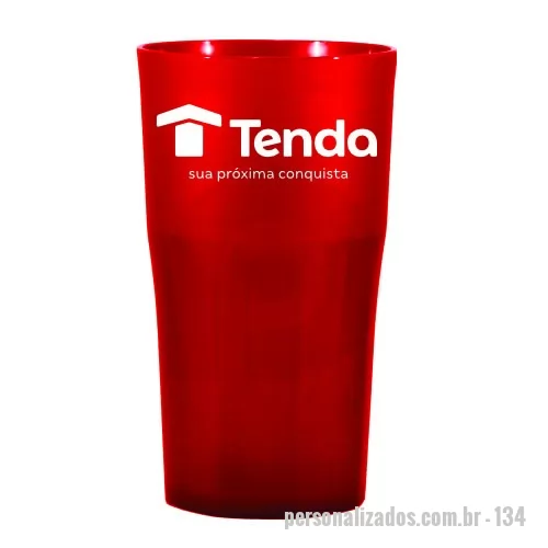 Copo personalizado - Capacidade para 360ml. Design moderno e acabamento impecável, o Copo Roma é feito em plástico atóxico e altamente resistente. Pode ser levado ao microondas e máquina de lavar louça. 