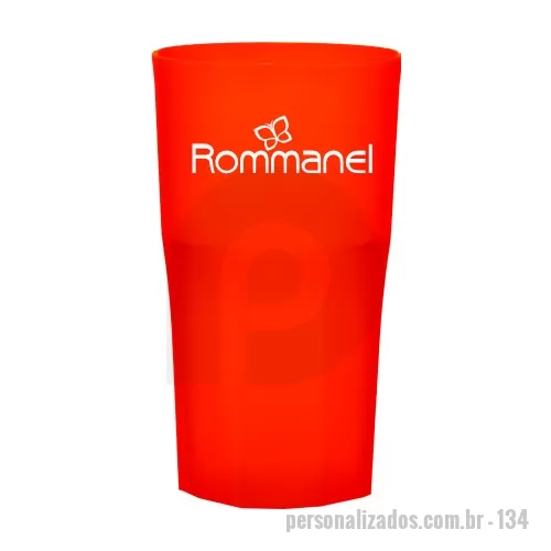 Copo personalizado - Capacidade para 360ml. Design moderno e acabamento impecável, o Copo Roma é feito em plástico atóxico e altamente resistente. Pode ser levado ao microondas e máquina de lavar louça. 