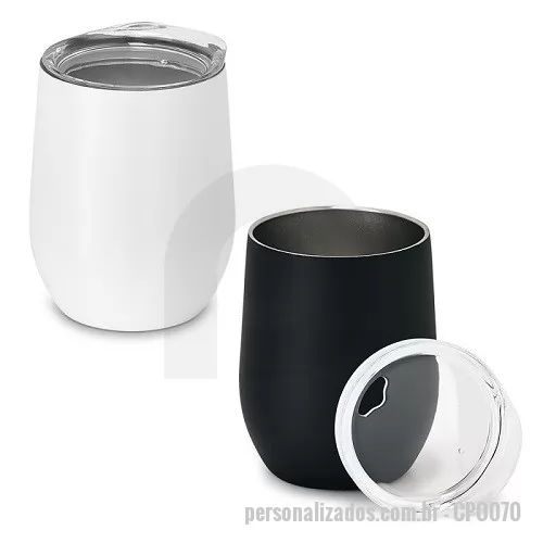 Copo personalizado - Copo Metal de Viagem com Corpo Duplo