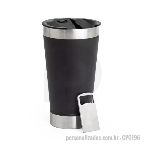 Copo personalizado - Copo Térmico com Abridor Personalizado