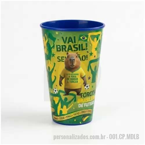 Copo personalizado - Copo 550mls, In Mold Label. Impressão 360°