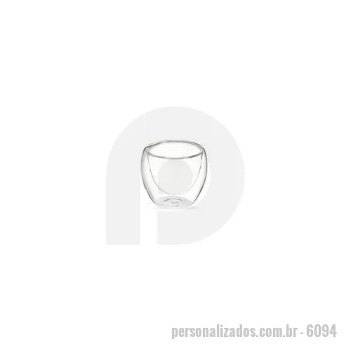 Copo personalizado - Copo de vidro personalizado para café é um brinde personalizado que vai diferenciar sua empresa das concorrentes.
