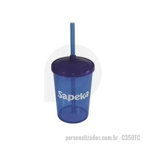 Copo personalizado - Copo personalizado é o brinde personalizado perfeito pois une o tamanho mediano que atende o público infantil e os adultos.