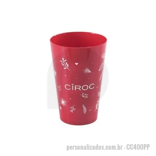 Copo personalizado - Copo personalizado plástico confeccionado com aditivo biodegradável é o brinde personalizado ideal para presentear seus melhores clientes.
