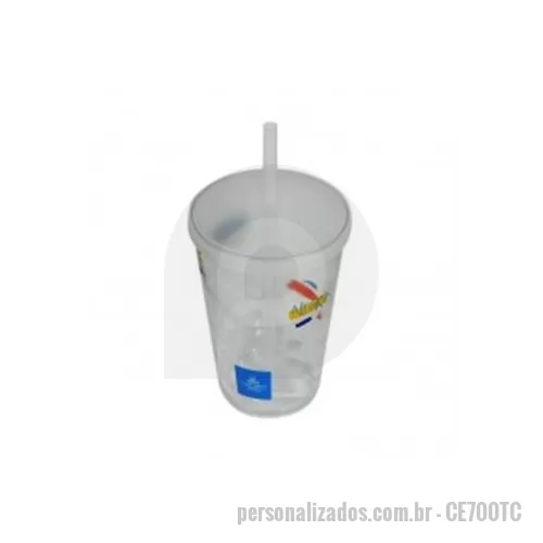 Copo personalizado - Copo personalizado no formato expandido do famoso copo espiral de 550 ml é o brinde personalizado que terá destaque em qualquer lugar que for distribuído e deixando sua marca em evidência.