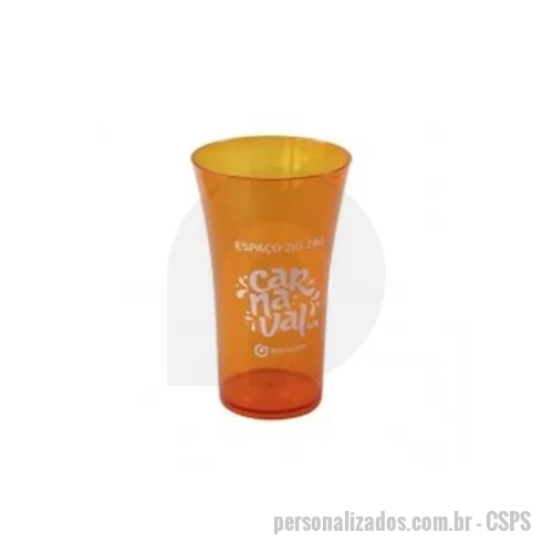 Copo personalizado - Copo personalizado no modelo space é a inovação em copos, sendo o modelo mais solicitado de todos porém com a boca aberta, facilitando a lavagem e para colocar gelo.