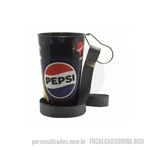 Copo Plástico personalizado - copo mold label de 550 ml com alça para tirante 