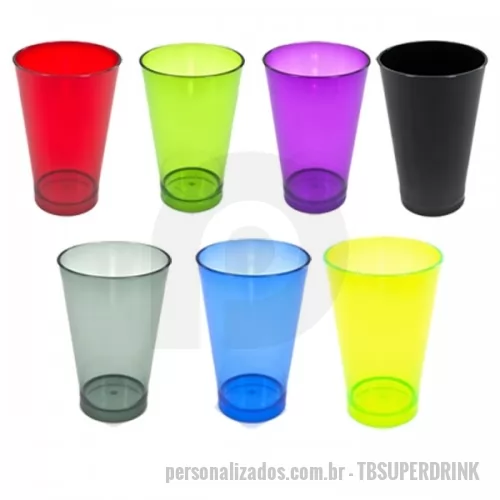 Copo Plástico personalizado - Copo super drink 550ml personalizado com gravação em silk.