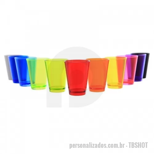 Copo Plástico personalizado - Copo shot 60ml personalizado com gravação a laser.