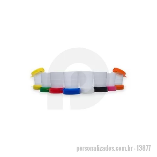 Copo sanfonado personalizado - Copo sanfonado personalizado com porta comprimidos é um brinde personalizado completo!