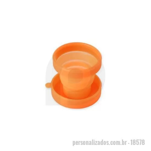 Copo sanfonado personalizado - Copo retrátil personalizado é um brinde personalizado muito procurado para distribuição em feiras e eventos.