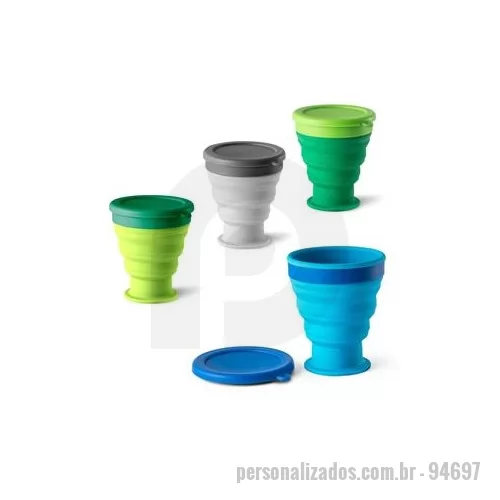 Copo sanfonado personalizado - Copo retrátil térmico personalizado é um brinde personalizado inovador e que tem muita procura.