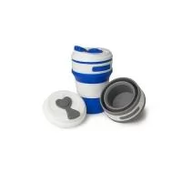Copo retrátil personalizado confeccioando em silicone de alta durabilidade é um brinde personalizado que faz sucesso.