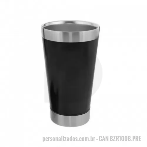 Copo térmico personalizado - Copo térmico com tampa e abridor em inox 