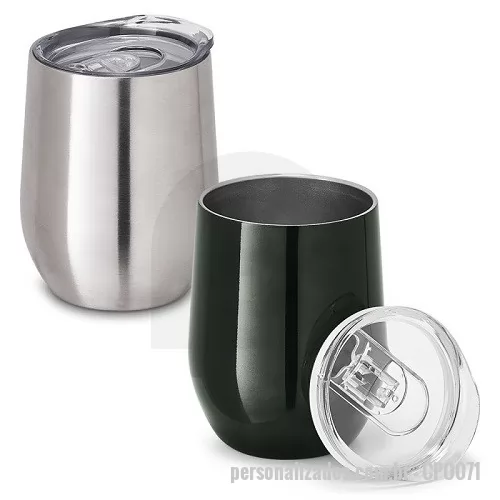 Copo térmico personalizado - Copo Metal de Viagem com Corpo Duplo