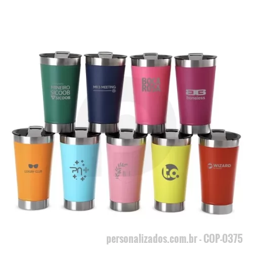 Copo térmico personalizado - Copo Térmico com Abridor 500ml