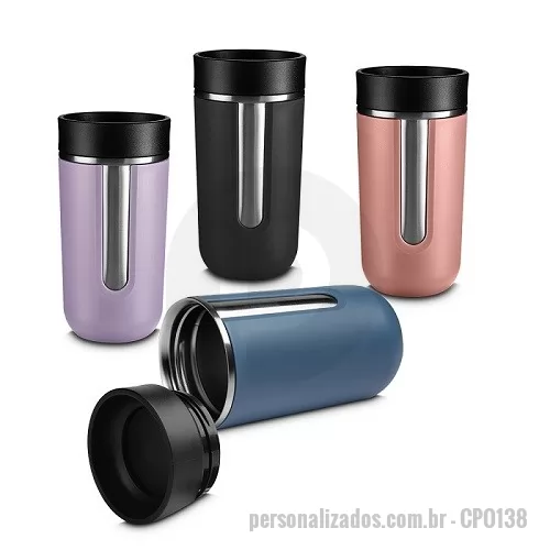 Copo térmico personalizado - Copo Térmico com Tampa