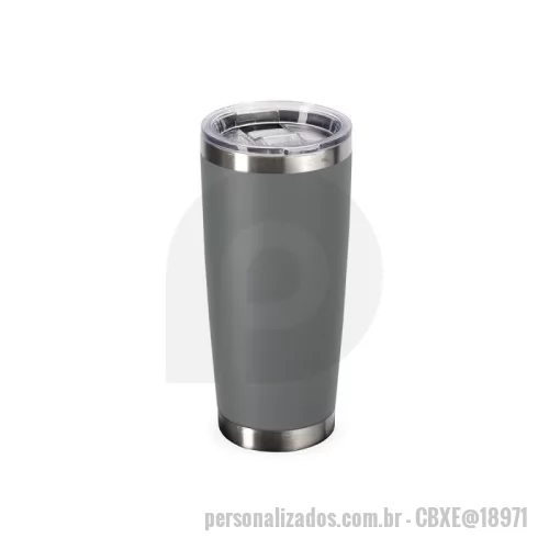 Copo térmico personalizado - Copo térmico Personalizado - CBXE@18971 - Copo Térmico Inox 500ml com Trava de Segurança e Vedação a Vácuo Durabilidade, elegância e eficiência térmica em um único produto. Este copo térmico de 500ml é produzido em aço inox com parede dupla, proporcionando excelente conservação da temperatura de bebidas quentes ou frias por mais tempo.  A tampa plástica com vedação a vácuo e bocal com trava de segurança evitam vazamentos e oferecem praticidade no uso diário. Sua pintura eletrostática garante cores intensas, acabamento premium e alta resistência ao desgaste.  ???? Especificações Técnicas: Capacidade: 500 ml  Altura: 19,5 cm  Largura: 8,7 cm  Circunferência: 27,6 cm  Peso aproximado: 303 g  Material: Aço inox com parede dupla  Tampa: Plástica com vedação a vácuo e trava de segurança  Acabamento: Pintura eletrostática durável  Área para gravação (CxL): 16 cm x 8 cm - 175907 - Copo térmico