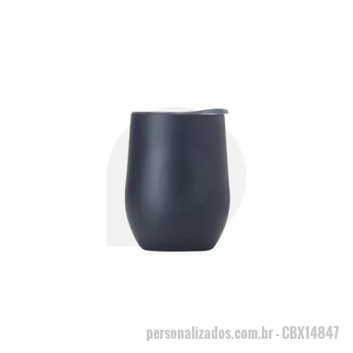 Copo térmico personalizado - Copo térmico Personalizado - CBX14847 - Copo térmico de 300?ml em inox com parede dupla e isolamento a vácuo, perfeito para manter suas bebidas quentes ou frias por mais tempo. Seu acabamento polido oferece visual elegante, e o design compacto facilita o transporte e armazenamento. Ideal para uso diário em casa, escritório ou em viagens.  Capacidade: 300?ml  Altura: 10,5?cm  Diâmetro externo: 8,5?cm  Diâmetro do fundo: 6?cm  Diâmetro do bocal: 7,7?cm  Circunferência: 28,7?cm  Área para gravação: 5?cm x 4?cm  Peso aproximado: 170?g - 176084 - Copo térmico