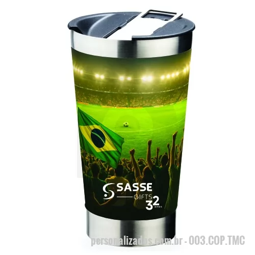 Copo térmico personalizado - Copo Térmico 500ml com Abridor