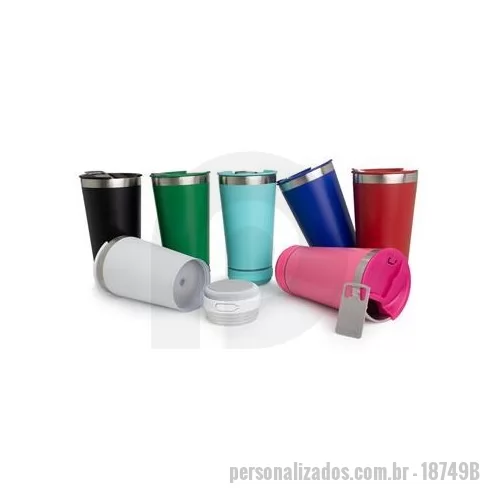 Copo térmico personalizado - Copo térmico personalizado ainda com caixa de som, é um brinde personalizado inovador que vai impressionar seus presenteados.