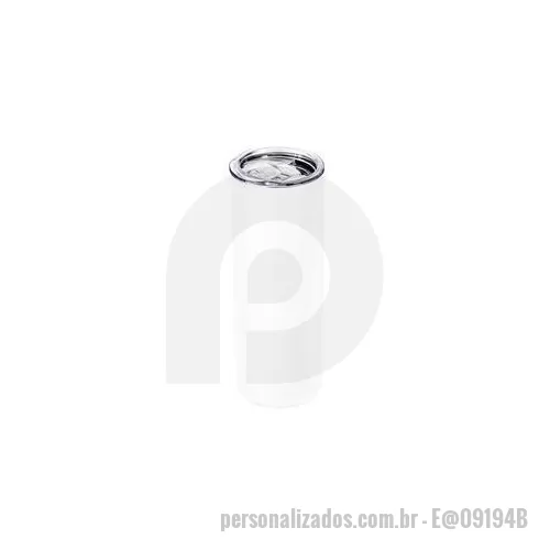 Copo térmico personalizado - Copo térmico em inox com capacidade para até 600 ml. Conta com estrutura de parede dupla e tampa plástica com anel de vedação interno e protetor deslizante para o bocal, o que permite conservar a temperatura de bebidas por mais tempo. Altura : 21,1 c