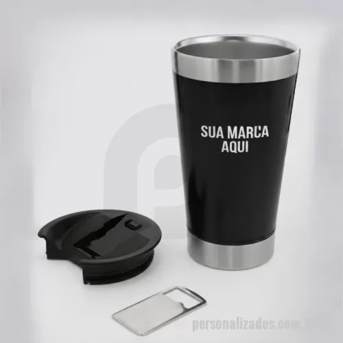 Copo térmico personalizado - Copo Térmico Personalizado 473ml com Serigrafia, perfeito para promover sua marca com elegância e utilidade. Mantém a temperatura das bebidas por mais tempo e conta com personalização de alta qualidade, sendo ideal para brindes corporativos, eventos e ações promocionais.