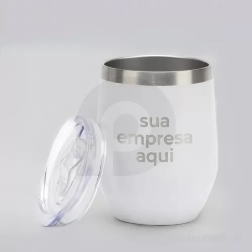 Copo térmico personalizado - Copo Térmico Personalizado 360ml com Serigrafia, uma escolha moderna e funcional para divulgar sua marca. Com capacidade de 360ml e excelente conservação térmica, é ideal para brindes, eventos e ações promocionais, proporcionando visibilidade e utilidade no dia a dia. 