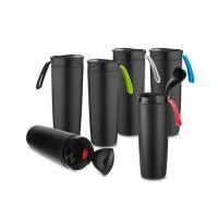Copo Térmico para Viagem Personalizado, O Copo Térmico para Viagem Personalizado é um brinde de baixo custo com amplo espaço para personalização, sendo perfeito para ações promocionais dos segmentos de turismo, esportes e lazer. Conta com parede dupl