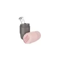 Copo térmico em inox com pintura eletrostática e capacidade para até 250 ml. Possui formato ergonômico e base antiderrapante. Conta ainda com tampa rosqueável em plástico com trava de segurança. Altura : 13,4 cm Largura : 8,4 cm Tamanho total aproxim