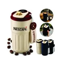 Copo Coffee Térmico 420ml em aço inox com parede dupla e visor digital de temperatura na tampa. Ideal para manter bebidas quentes ou frias por mais tempo, proporcionando praticidade e elegância no dia a dia. Design moderno, acabamento premium e excelente área para personalização com logomarca. Perfeito para ações promocionais, brindes corporativos, eventos e campanhas de marketing.