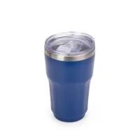 Copo térmico com capacidade máxima de 300ml. Possui estrutura de parede dupla com interior em inox 304 e exterior em inox 201 e pintura eletrostática. Conta com tampa de pressão em plástico com protetor deslizante para o bocal e anel de vedação emborrachado.  Altura: 13,4 cm Largura: 8,3 cm Medidas aproximadas para gravação: (CxL): 3,5 cm x 6 cm Medidas Embalagem (A X L X P): 28 cm x 15 cm x 10,5 cm