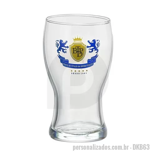 Copo vidro personalizado - Copo de Chopp Frevo 300ml