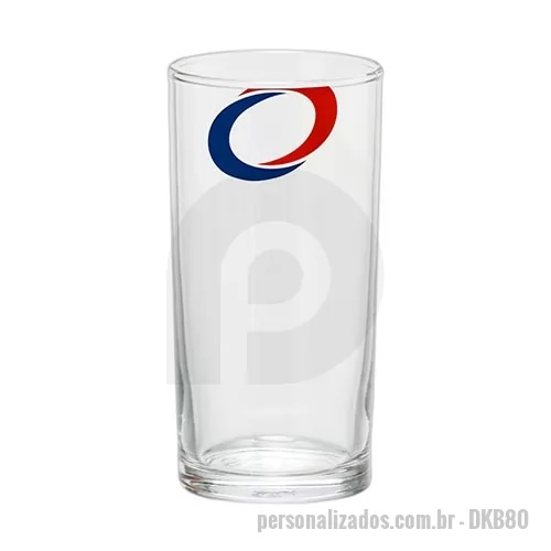 Copo vidro personalizado - Copo Long Drink Cylinder 300ml