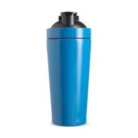 Coqueteleira em aço inox com capacidade de até 900 ml, desenvolvida para oferecer resistência e eficiência no preparo de bebidas em diferentes momentos do dia. Possui tampa rosqueável em plástico com abertura para o bocal, equipada com trava de segur