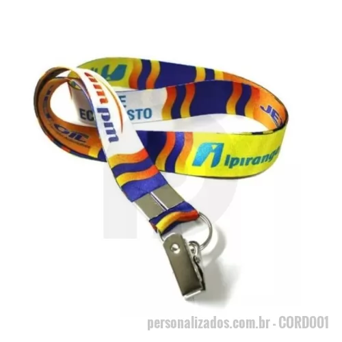 Cordão para crachá personalizado - Cordão para crachá Personalizado - CORD001 - cordão para crachá  - 182729 - Cordão para crachá